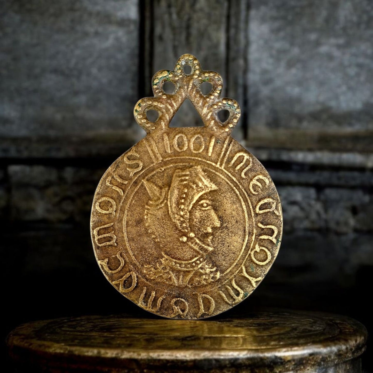 A Mid-19th Century English Antique "Billy & Charley"/ Shadwell Forgeries Antique Brass Badge