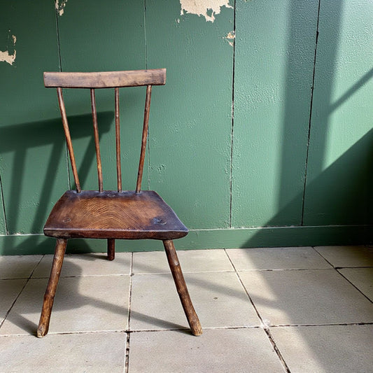 Welsh Vernacular Antique Three-Legged Chair