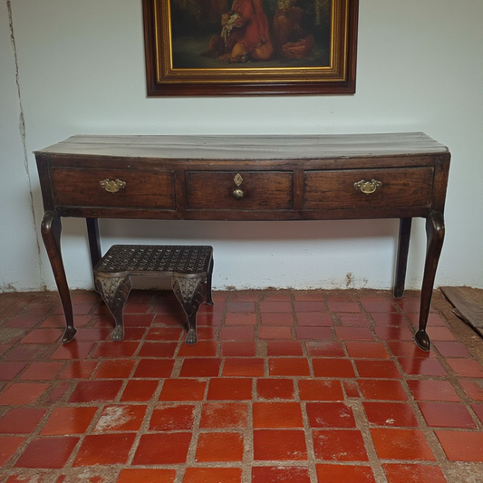 Mid 18th-Century English Antique Oak Dresser Base / Sideboard
