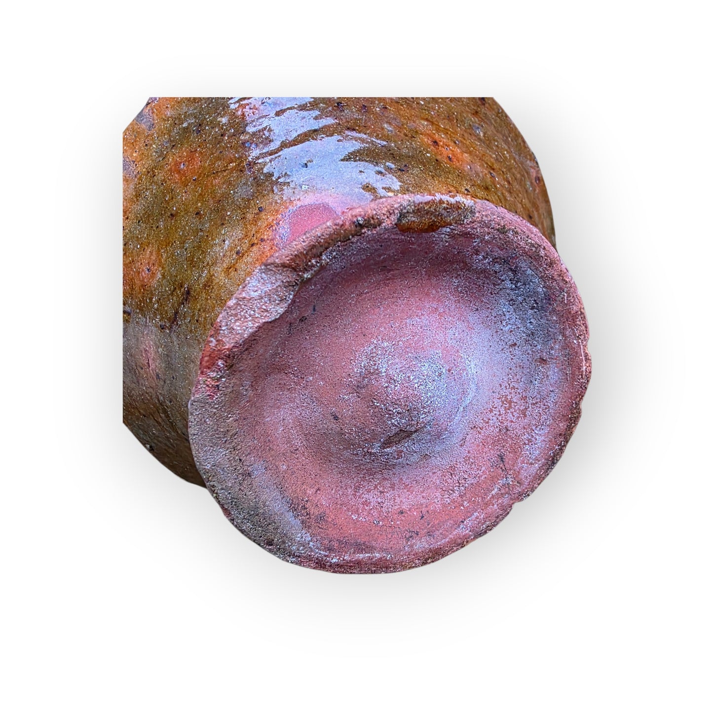 A Rare 17th‑Century English Antique Slipware Pouring Bowl with Spout, c.1650–1700