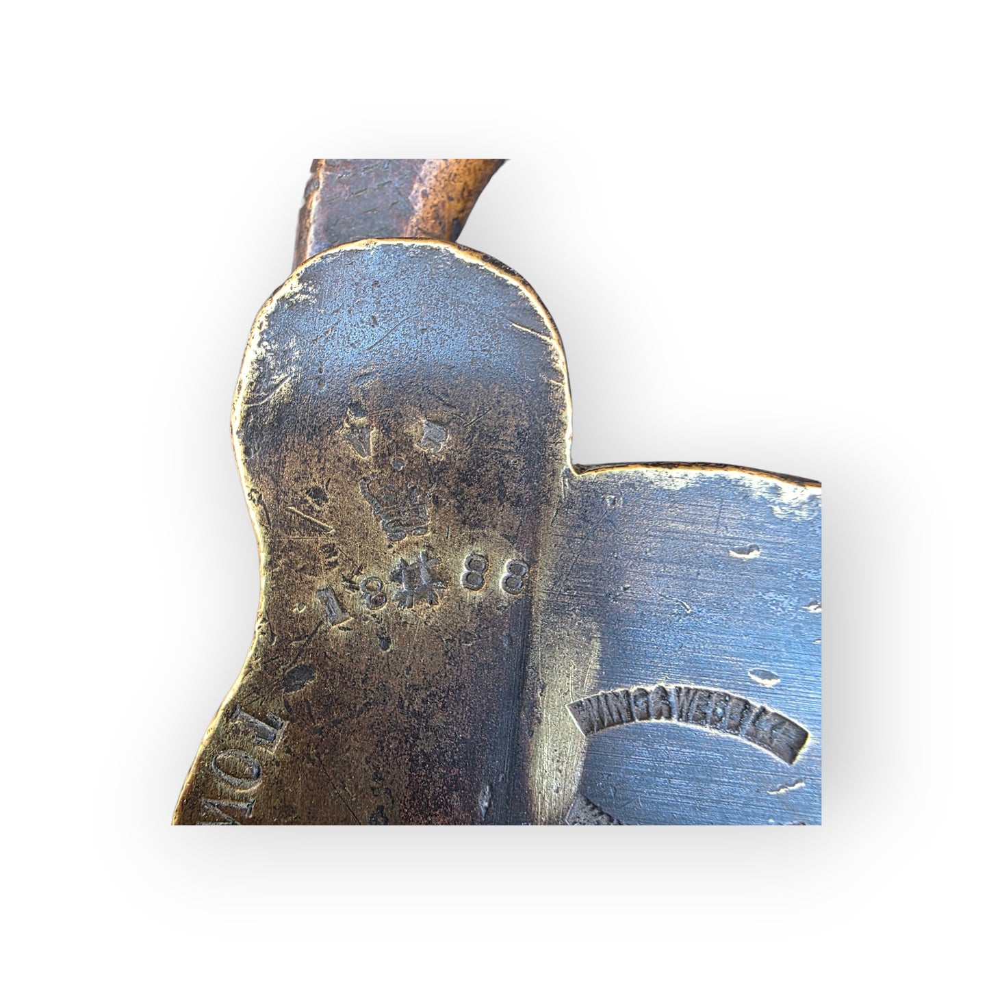 Tower of London Interest - A Large, Rare, 19th Century Antique Brass Padlock, Bearing the Impressed Mark "Tower of London", "Raven Pen No.2." & Crown Proof Mark