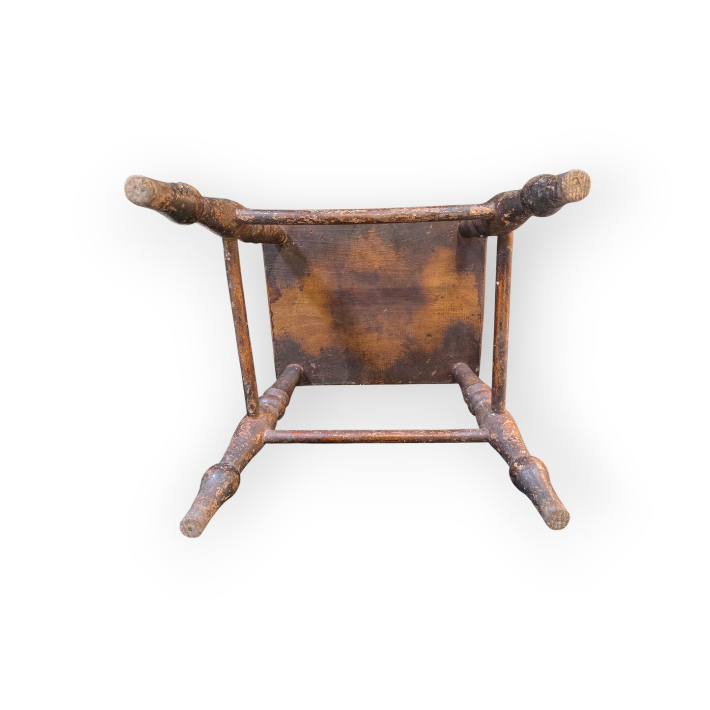 Mid 19th-Century English Antque Elm & Ash Stool