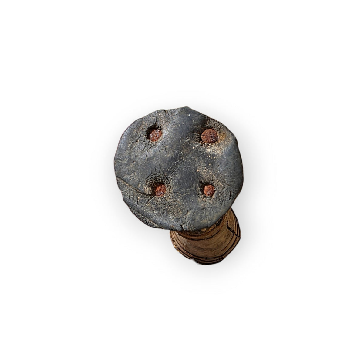 A Rare, Museum Quality, 18th Century Antique Iron-Bound Wooden Peg Leg Prosthesis