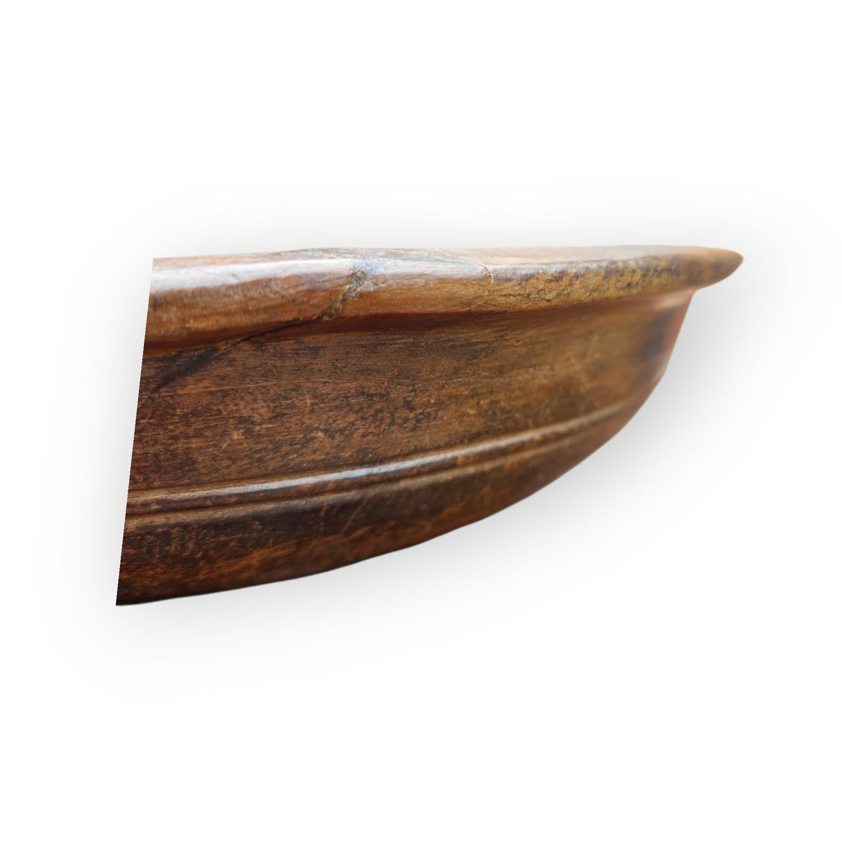 Large Hand-Turned Swat Valley Wooden Dish in the 18th Century Style