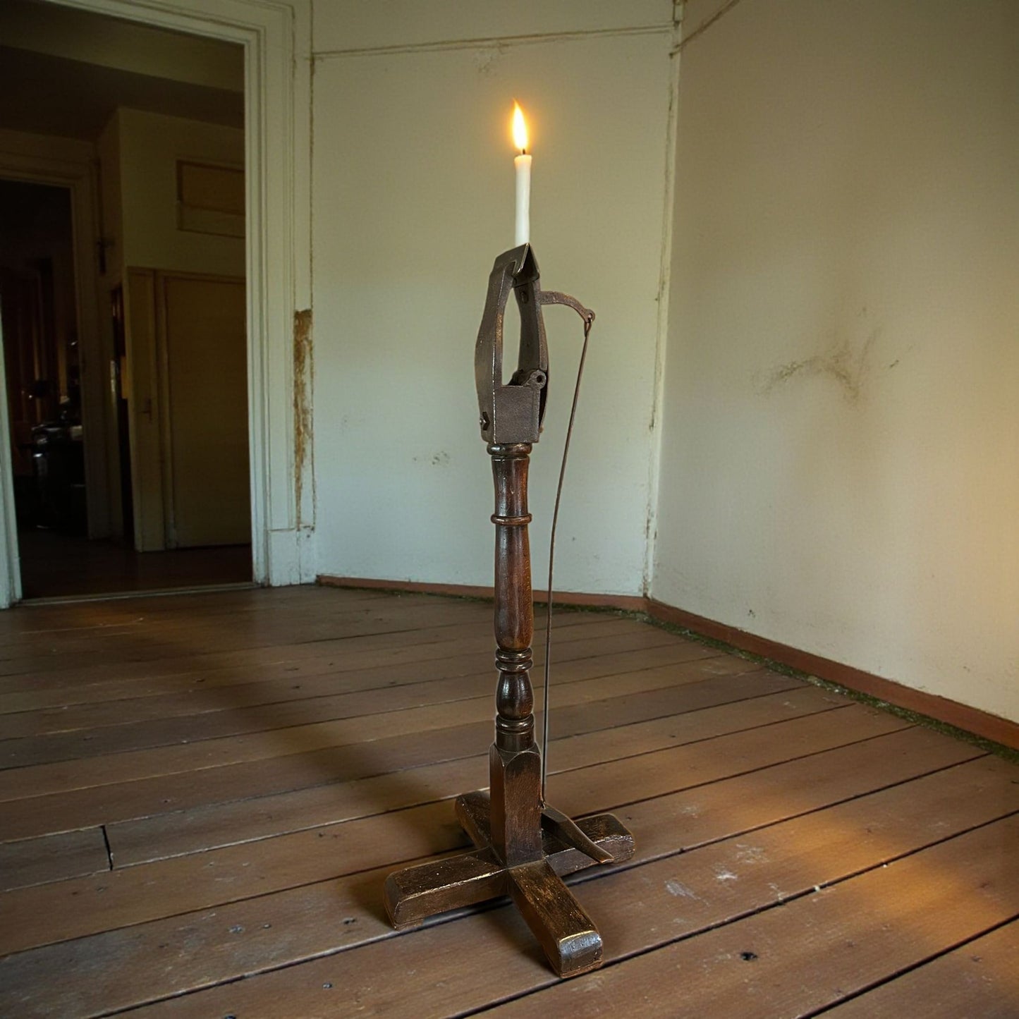 Early 19th-Century, George III Period English Antique Glove Maker's Donkey, circa 1810 | Ideal As a Candleholder