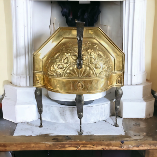 Rare 18th Century Dutch Antique Brass and Iron Curfew