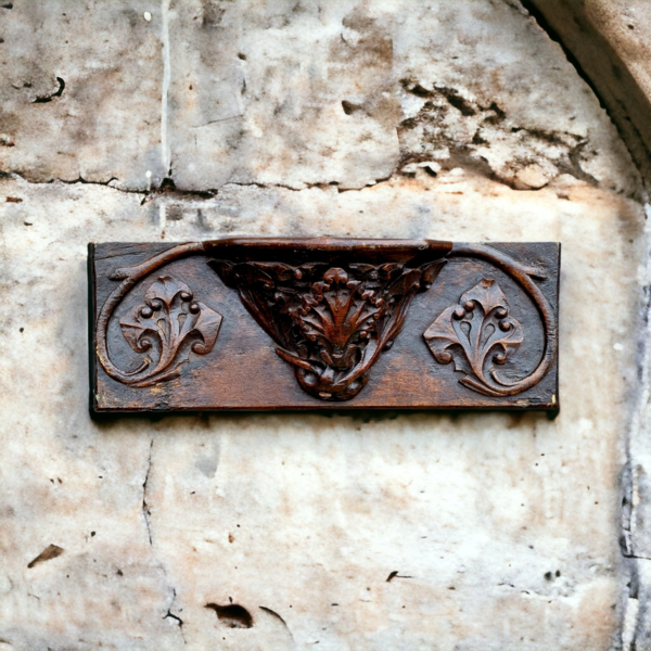 Rare 15th Century English Antique Carved Oak Misericord