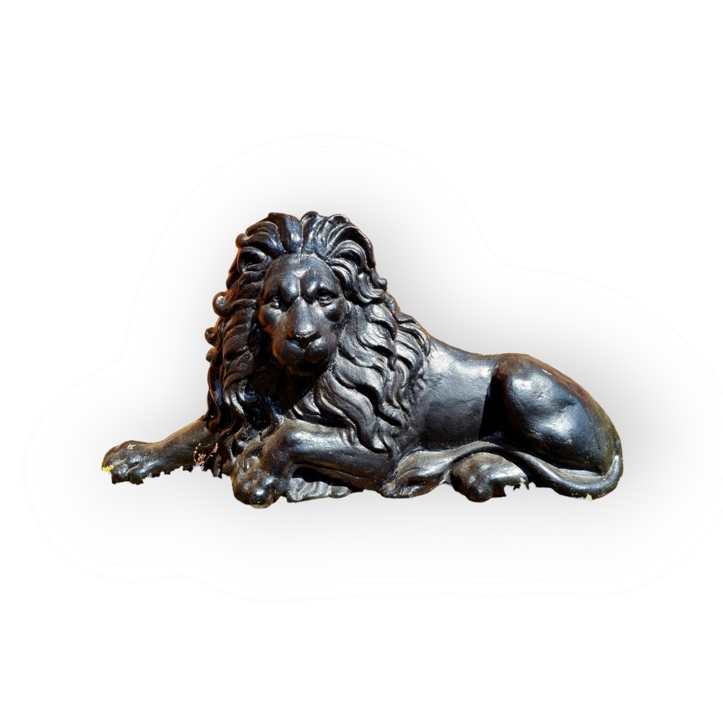Large Mid 19th Century, Victorian Period, English Antique Cast Iron Lion