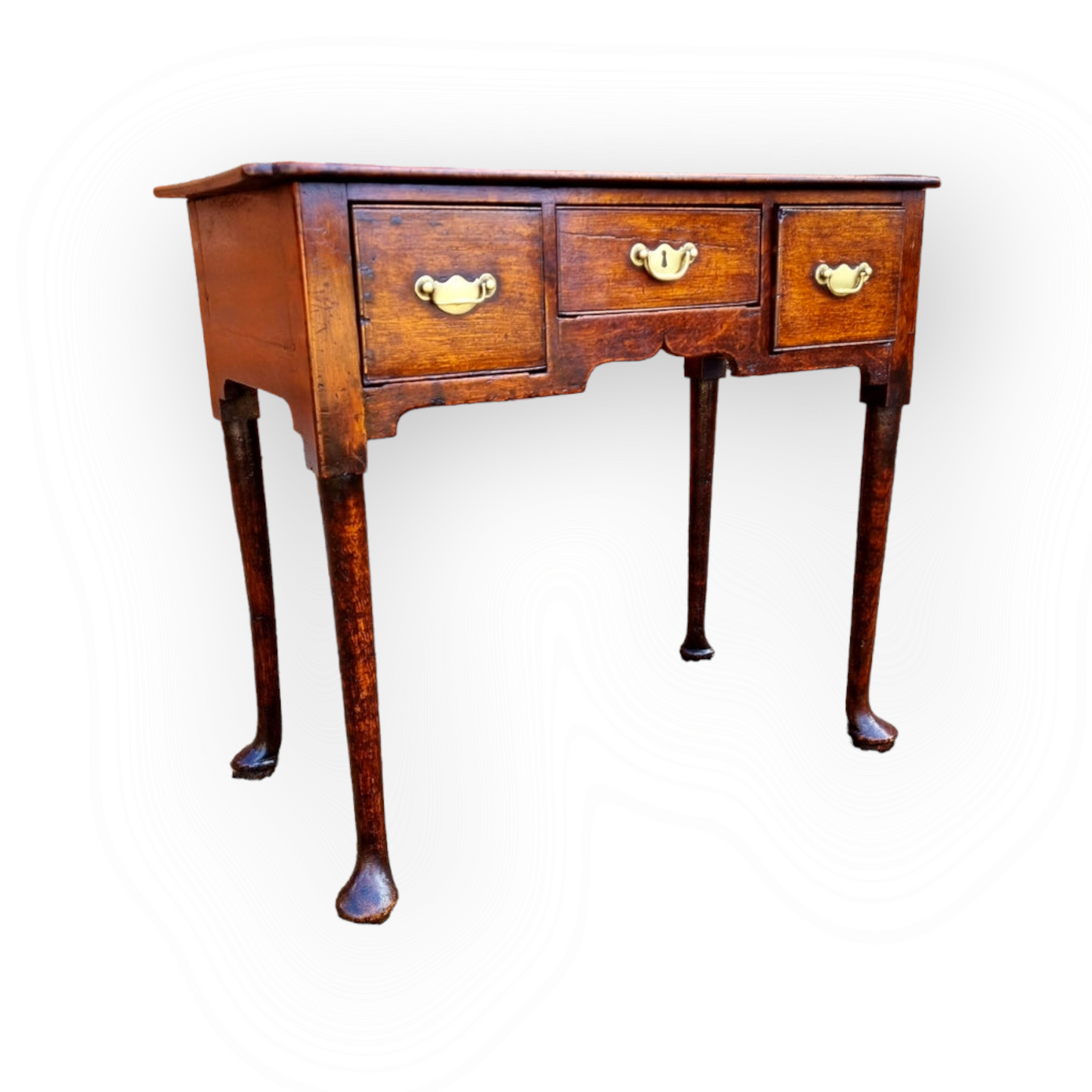 Mid 18th Century English Antique Oak Low Boy or Side Table