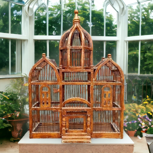 Decorative 19th Century French Antique Bird Cage