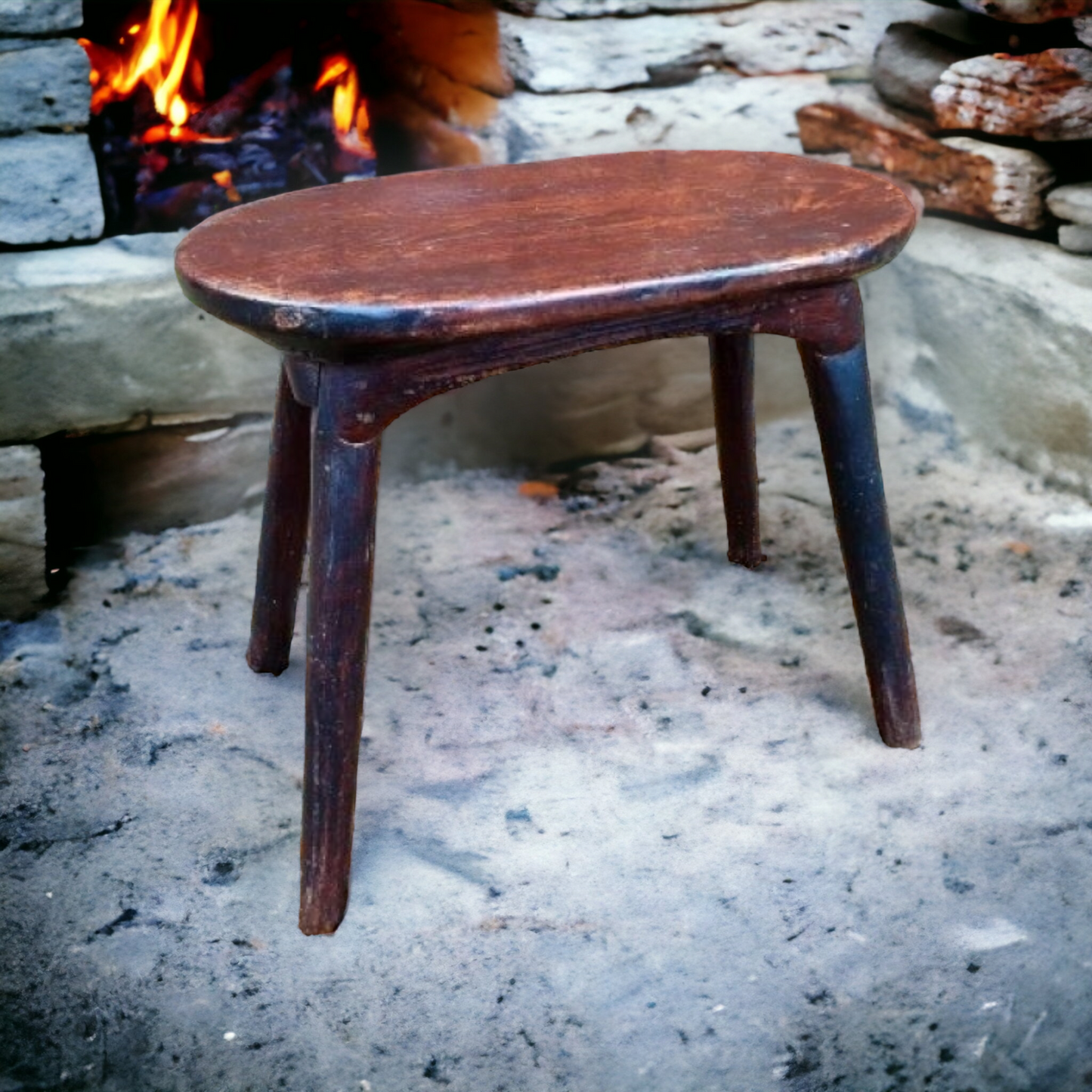 19th Century Primitive English Antique Stool
