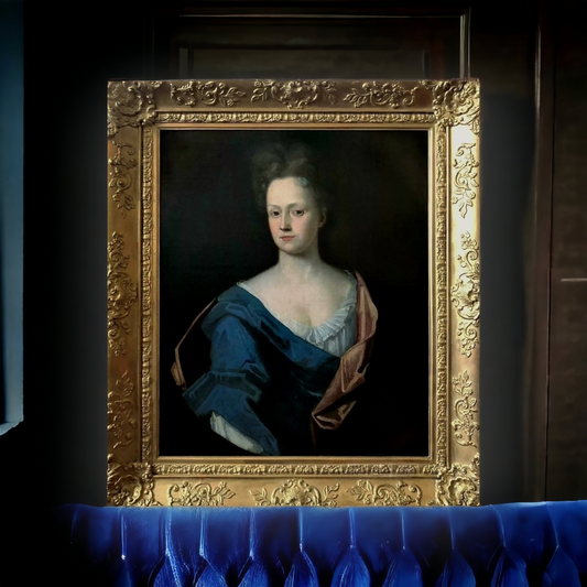 Follower of Thomas Bardwell (1704-1767), An 18th Century English School Antique Oil on Canvas Portrait of an Aristocratic Lady