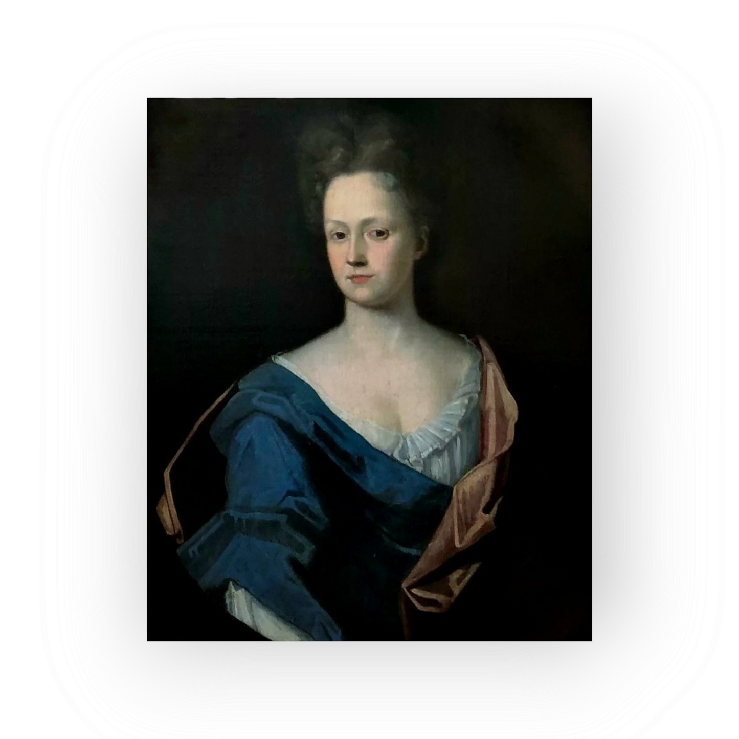 Follower of Thomas Bardwell (1704-1767), An 18th Century English School Antique Oil on Canvas Portrait of an Aristocratic Lady