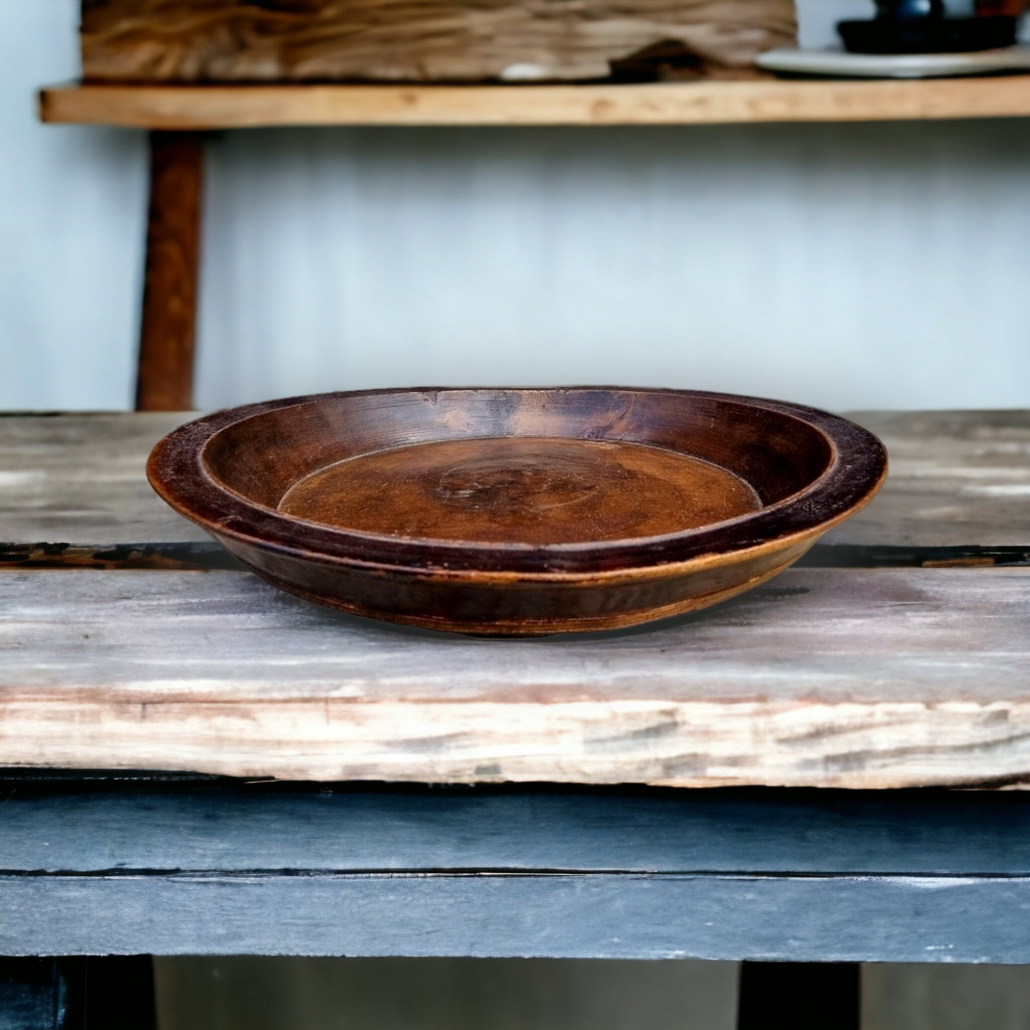 18th Century English Antique Treen Dish