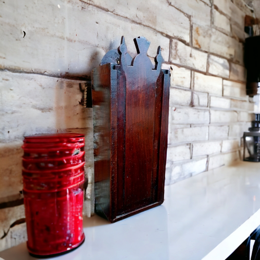 Late 18th Century Scottish Antique Oak Candle Box