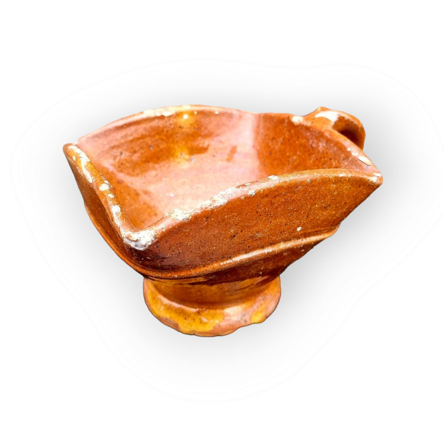 Mid 18thC Dutch Antique Earthenware Hand Warmer