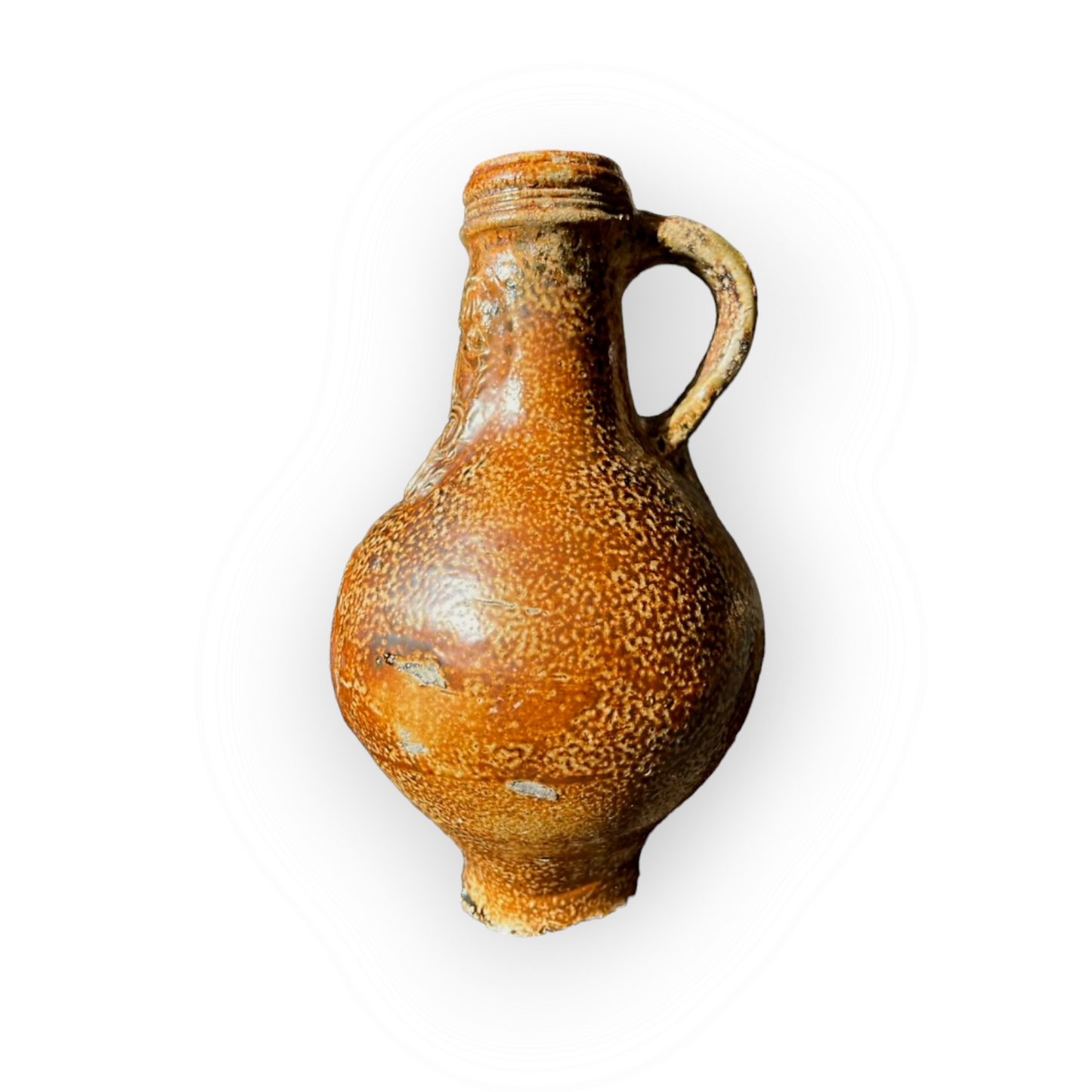 Mid 17th Century German Antique Stoneware Bellarmine Jug or Bartmannkrug, Circa 1625-1675