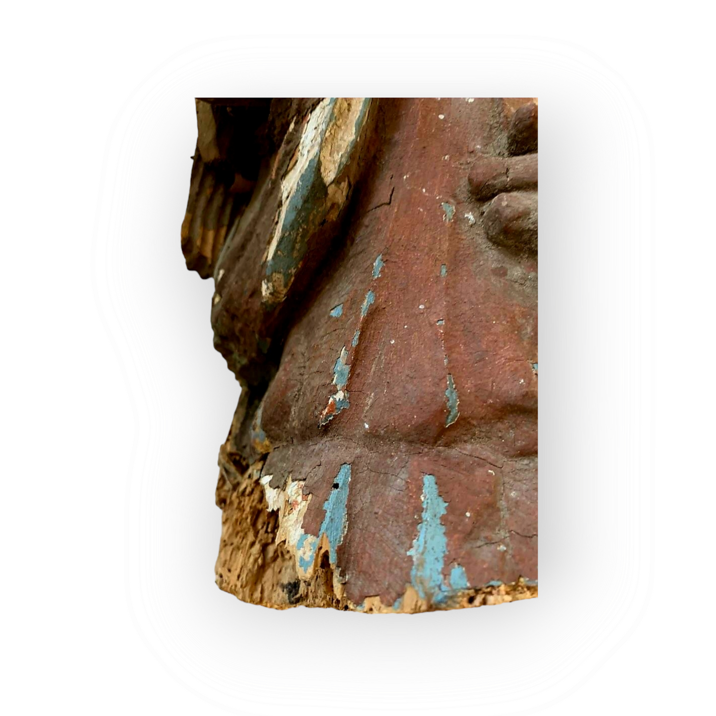 Stolen From Our Shop. Large 17th Century Baroque Period Antique Carved Wood Sculpture Of An Angel