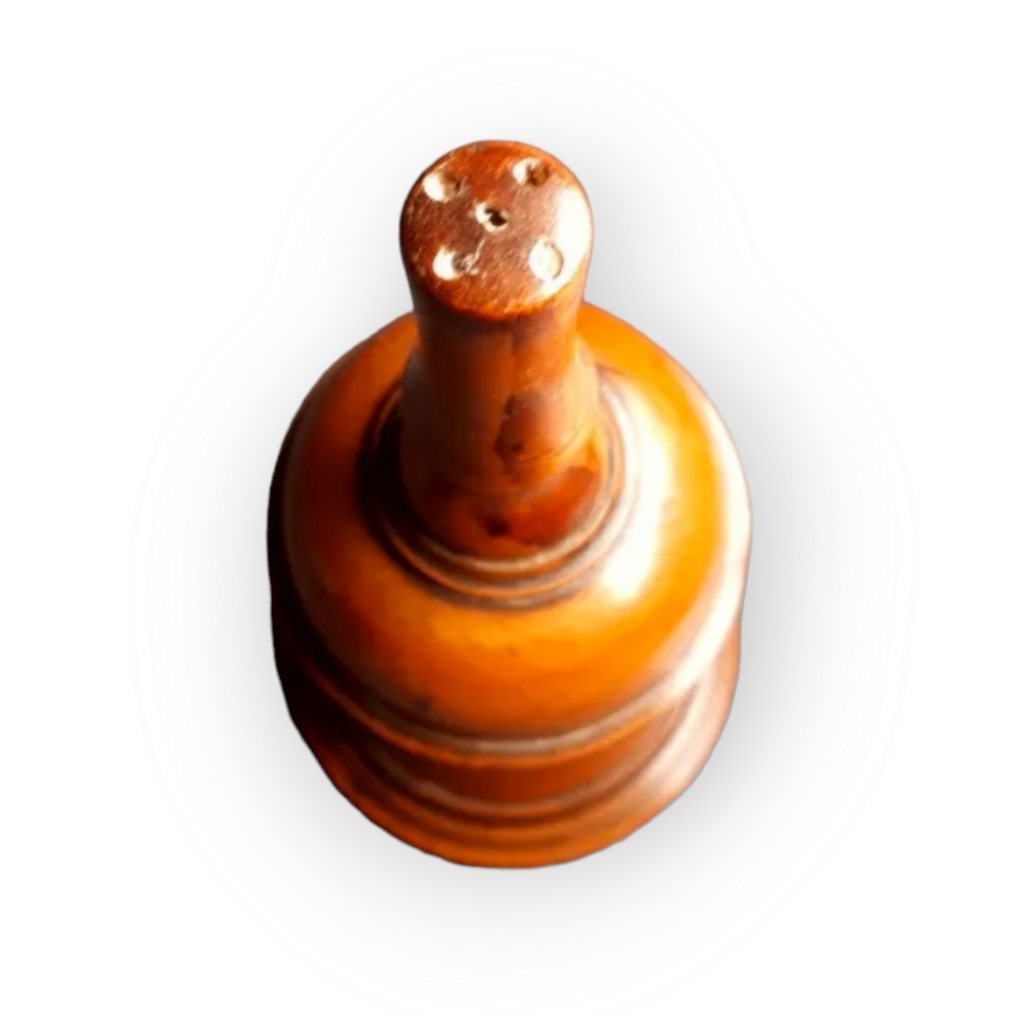 19thC English Antique Treen Glove Powderer