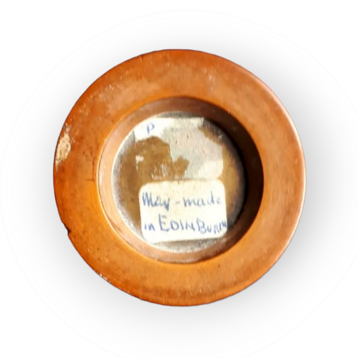 19thC English Antique Treen Glove Powderer