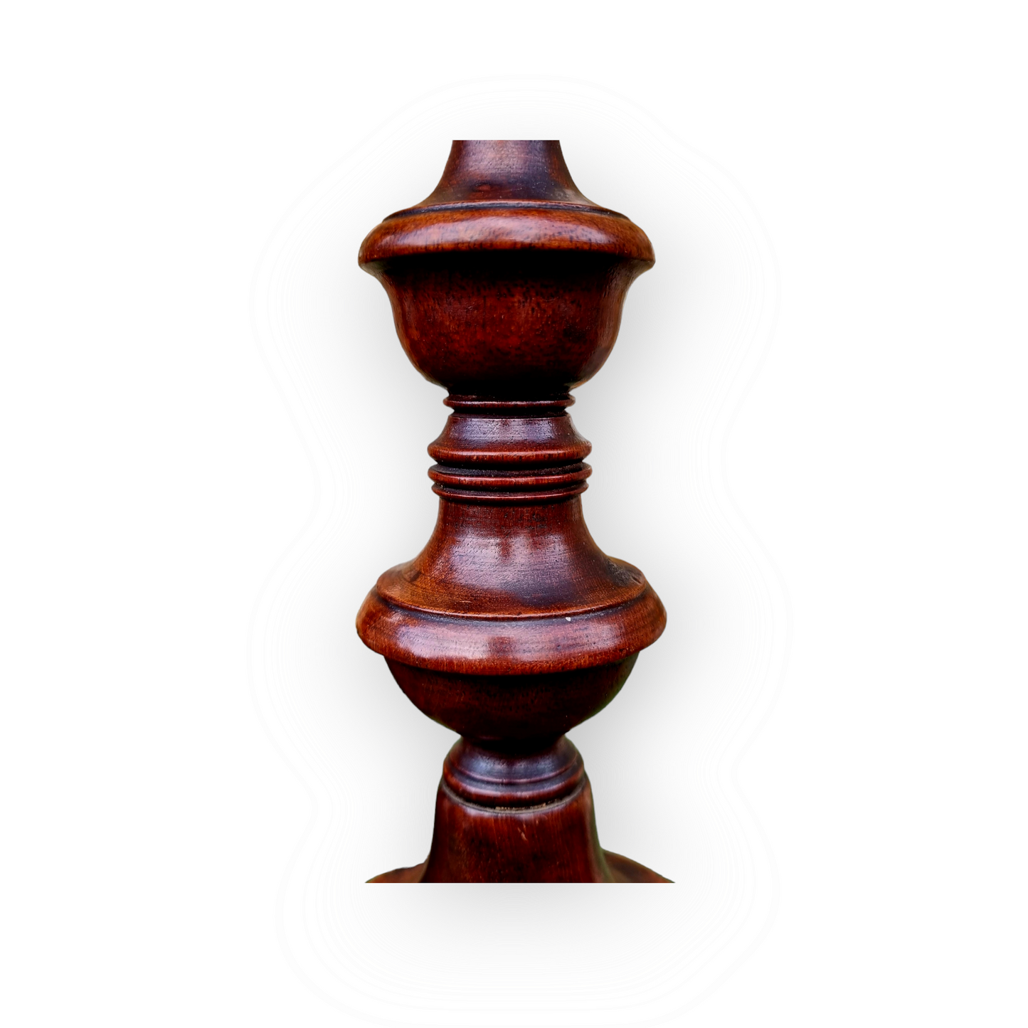 Pair of Mid-19th Century English Antique Treen Candlesticks