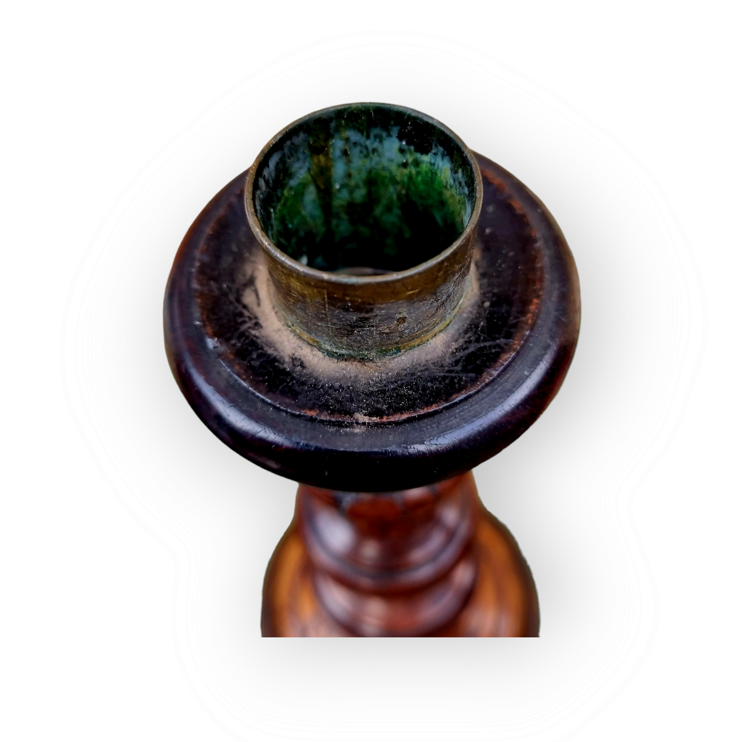 Pair of Mid-19th Century English Antique Treen Candlesticks