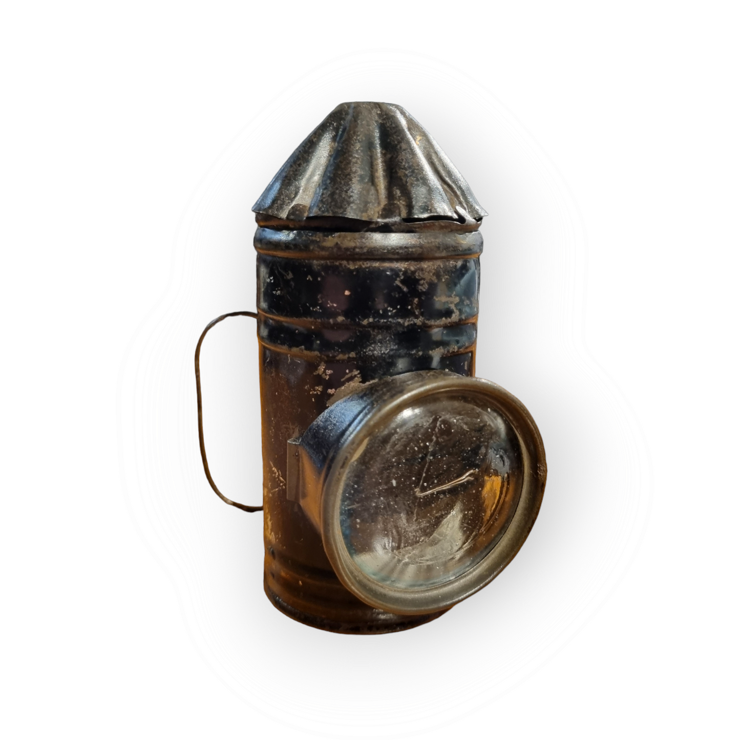 A Diminutive 19thC English Antique Toleware Child's Candle Lantern