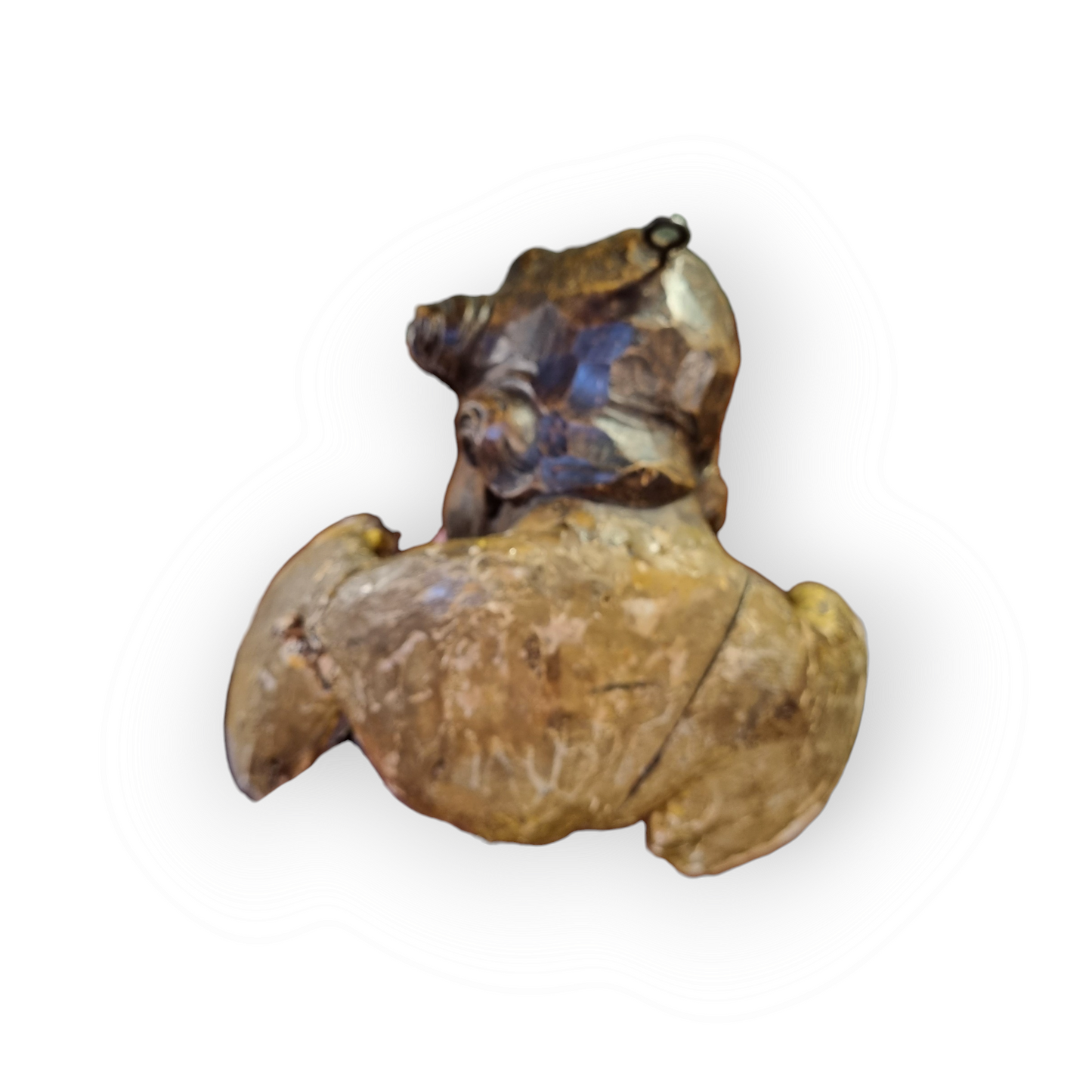 17th Century Baroque Period Antique Carved Walnut Cherub / Putto