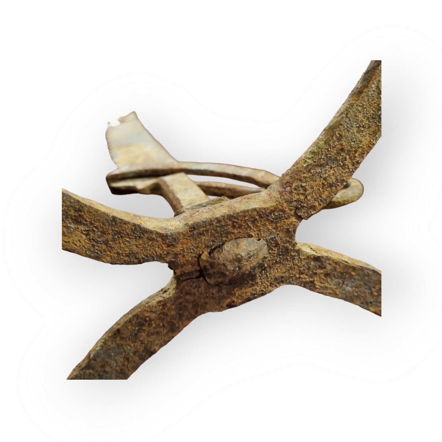 An Unusual 18th Century Welsh Antique Blacksmith-Made Wrought Iron Rise-and-Fall Fireside / Down Hearth Spit Stand