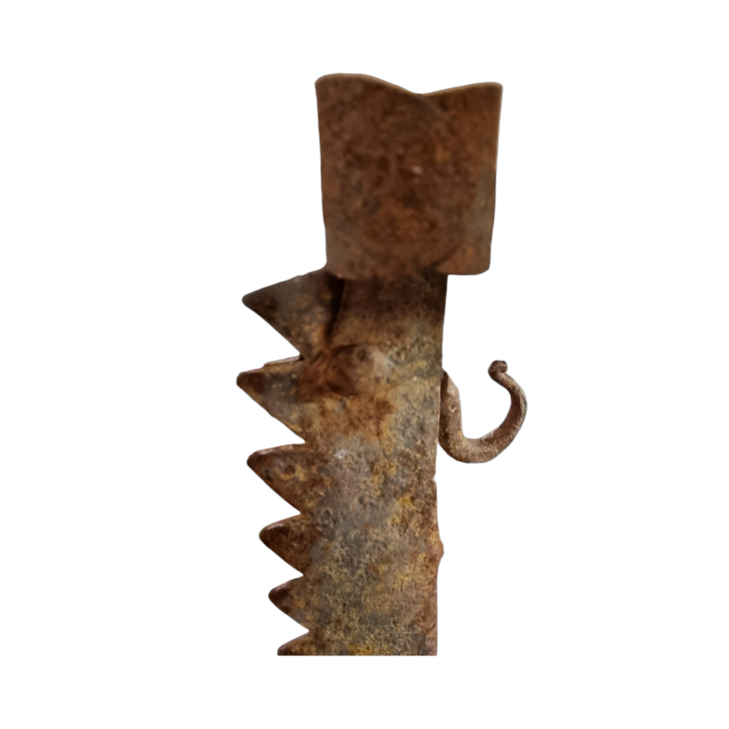 An Unusual 18th Century Welsh Antique Blacksmith-Made Wrought Iron Rise-and-Fall Fireside / Down Hearth Spit Stand