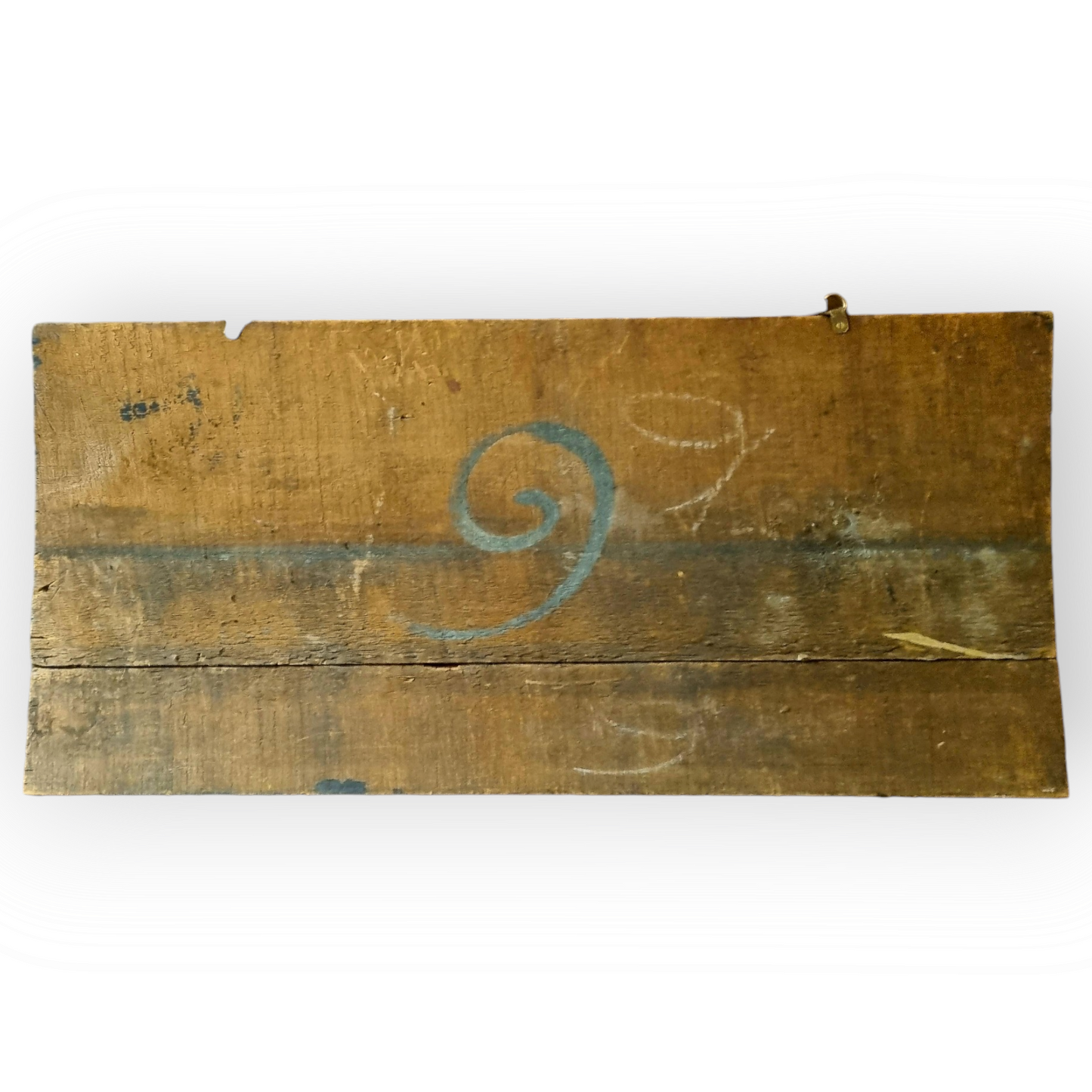 Early 18th Century English Antique Hand-Painted Sign, Dated 1714