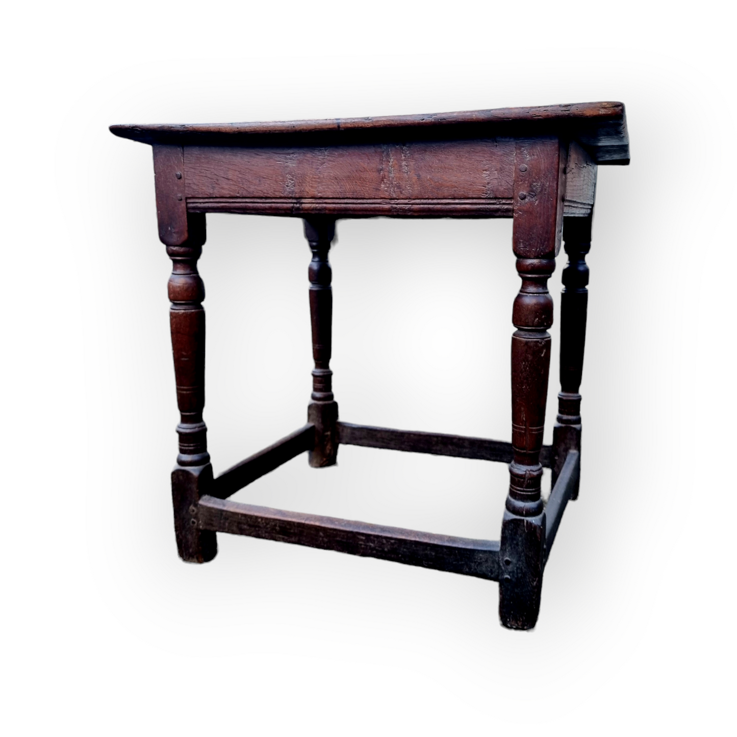 Late 16th Century English Antique Oak Tavern Table in Original Condition