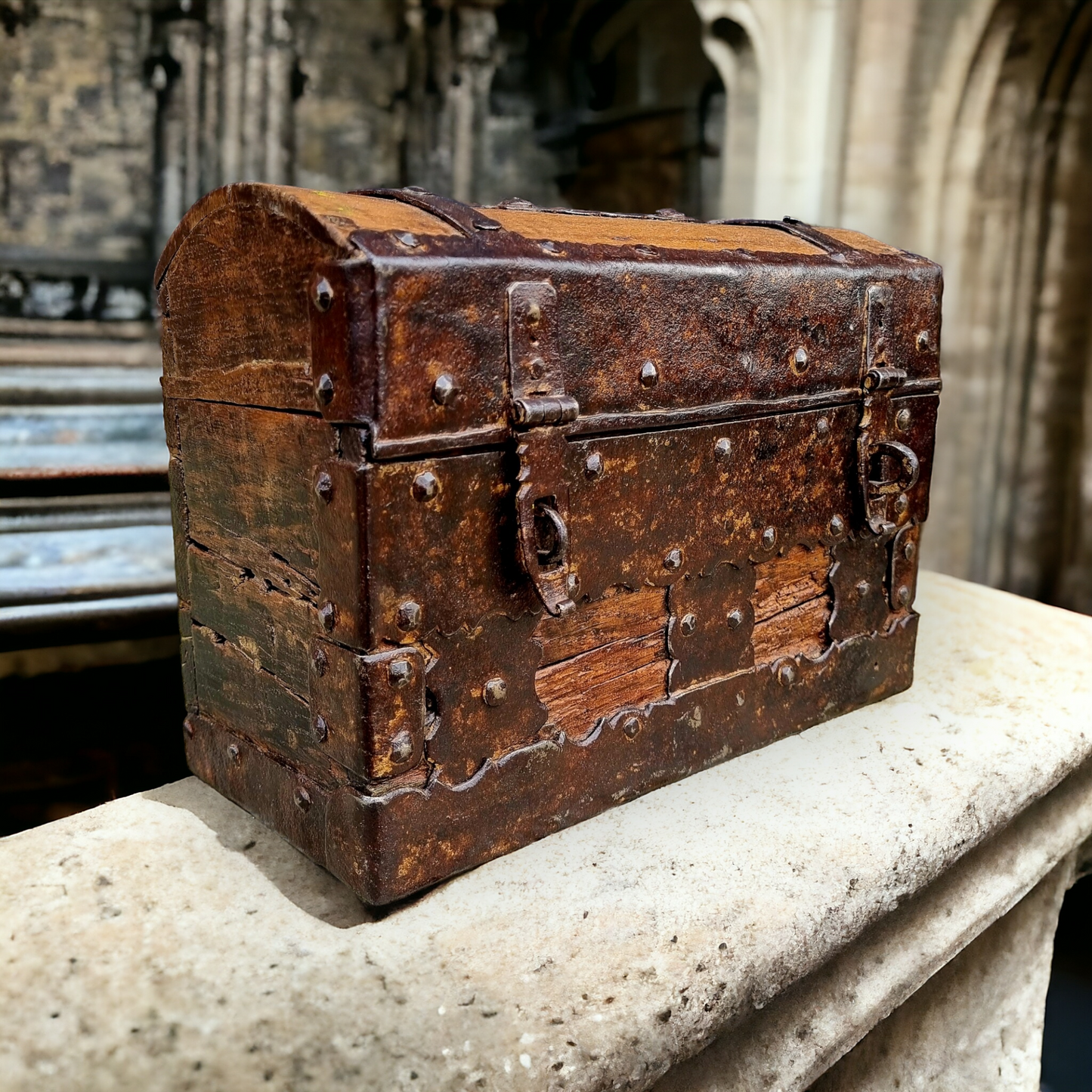 16th Century Antique Alms / Offertory Box