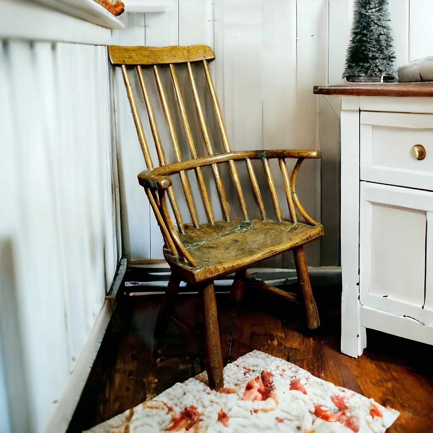 Late 18th Century English Antique West-Country Made Child's Comb-Back Windsor Armchair, circa 1780