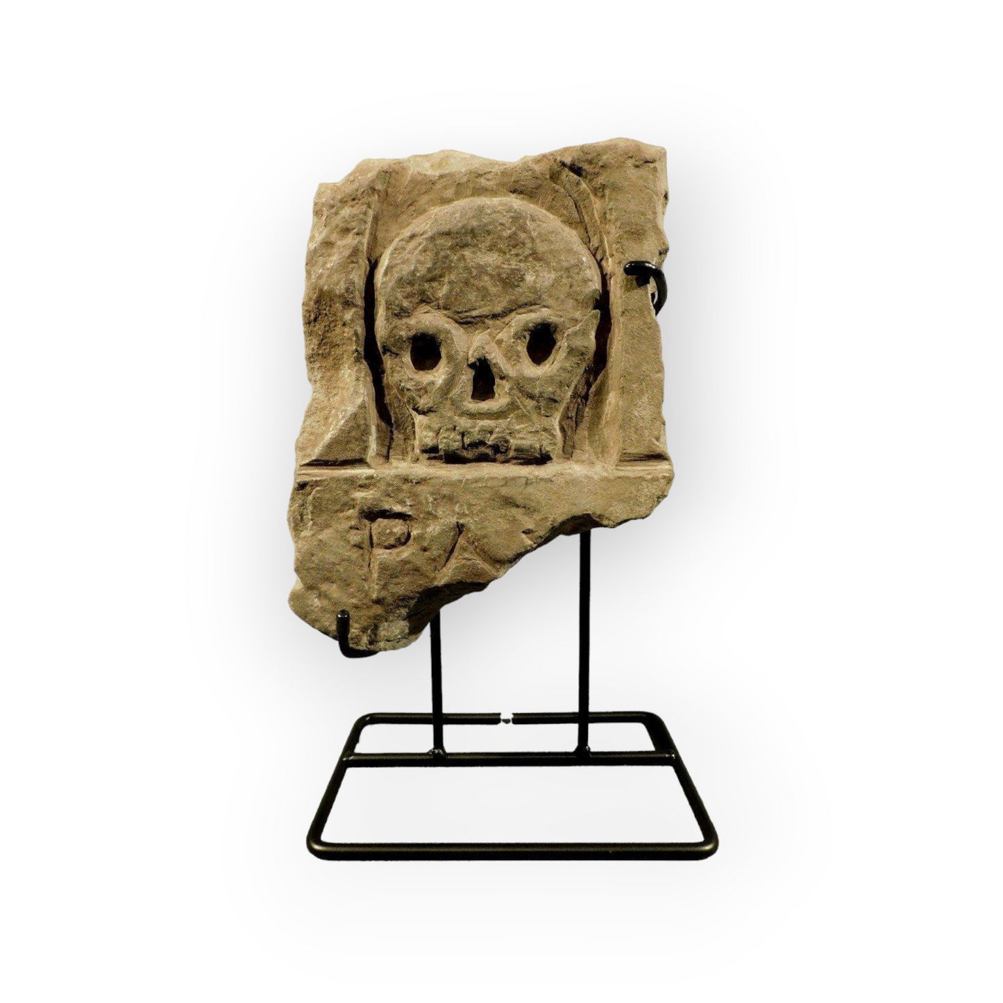 16th Century Italian Antique Carved Stone Memento Mori - Possibly a Gravestone Fragment