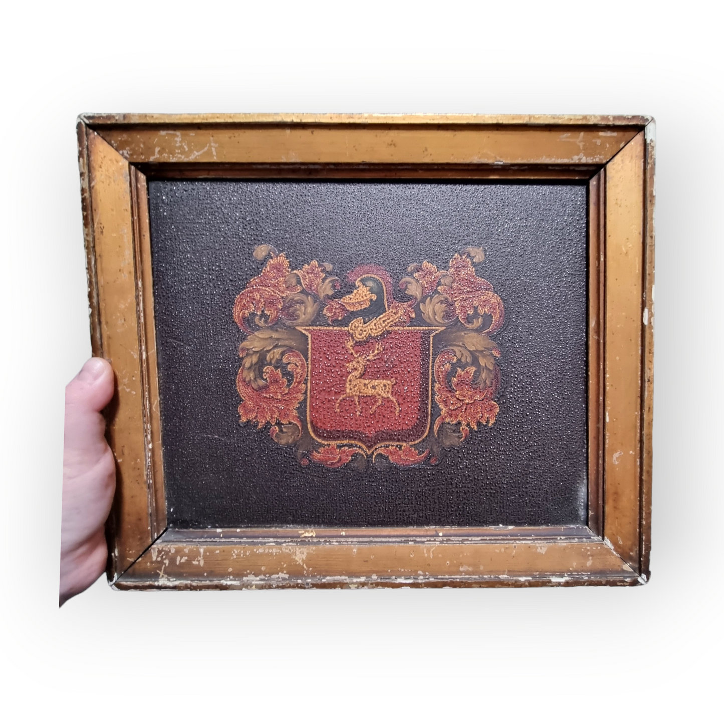 Early 19th Century Heraldic Antique Coaching Panel