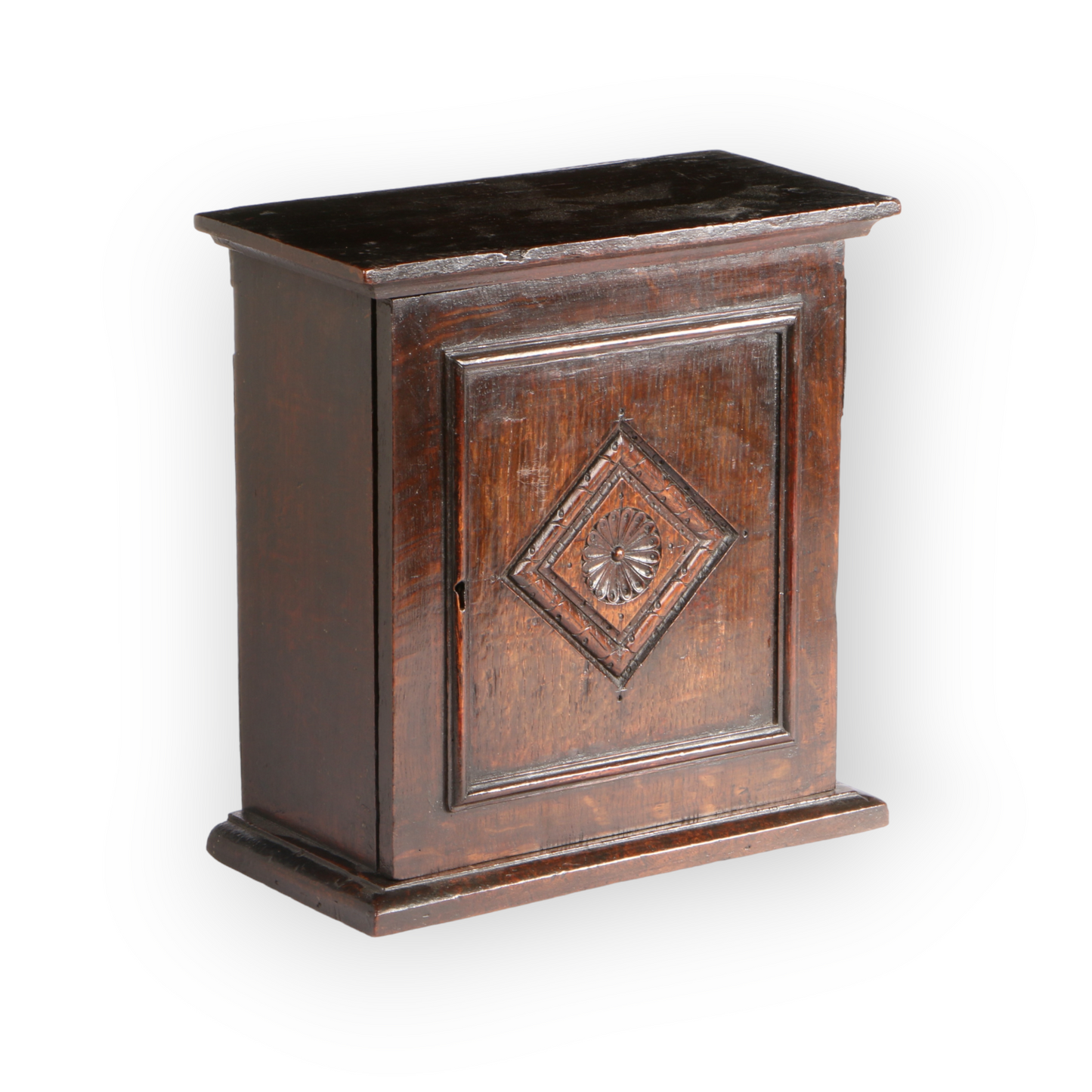 17th-Century Charles II Period Engish Antique Oak Spice Cupboard, circa 1670