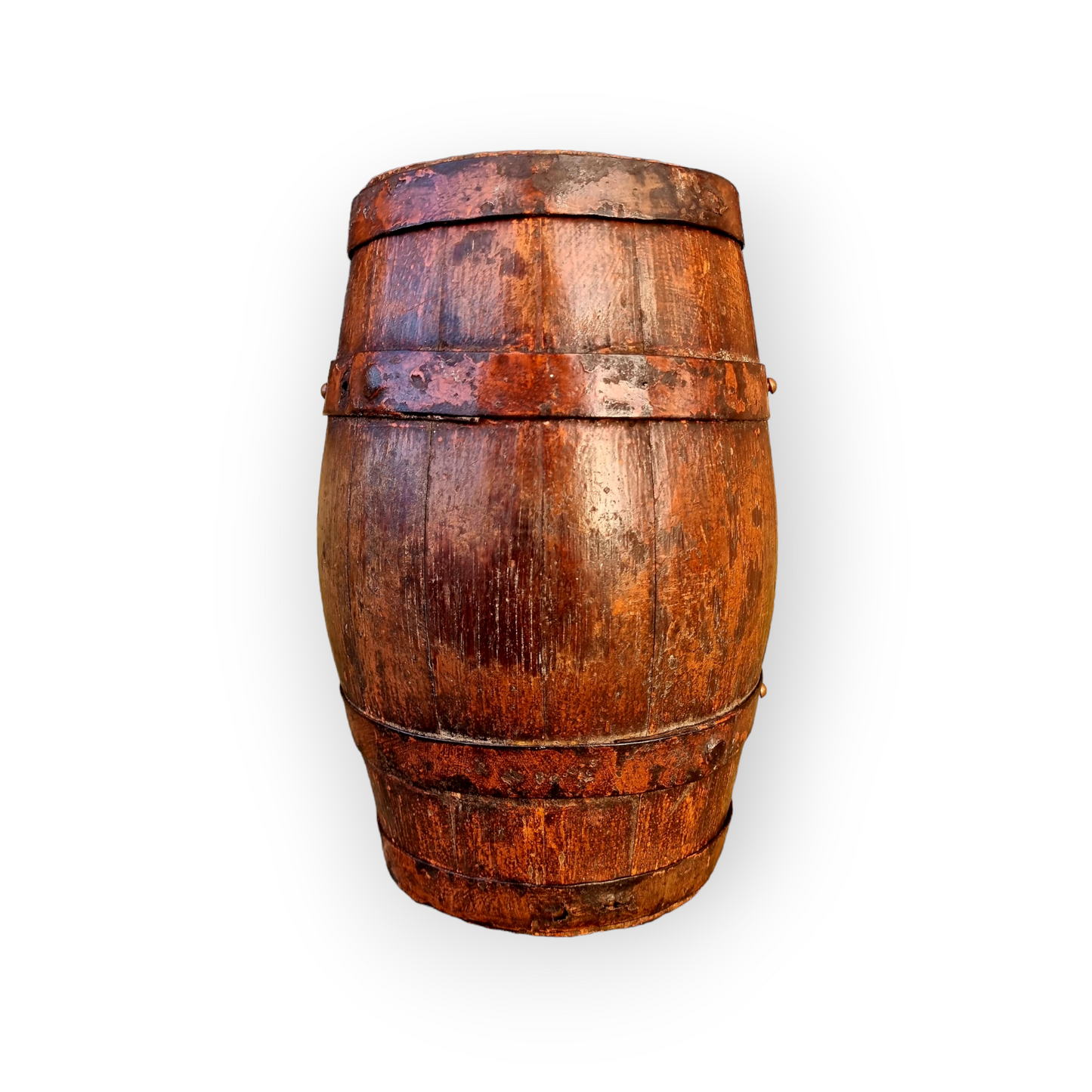 Late 18th Century English Antique Harvest Barrel or Costrel