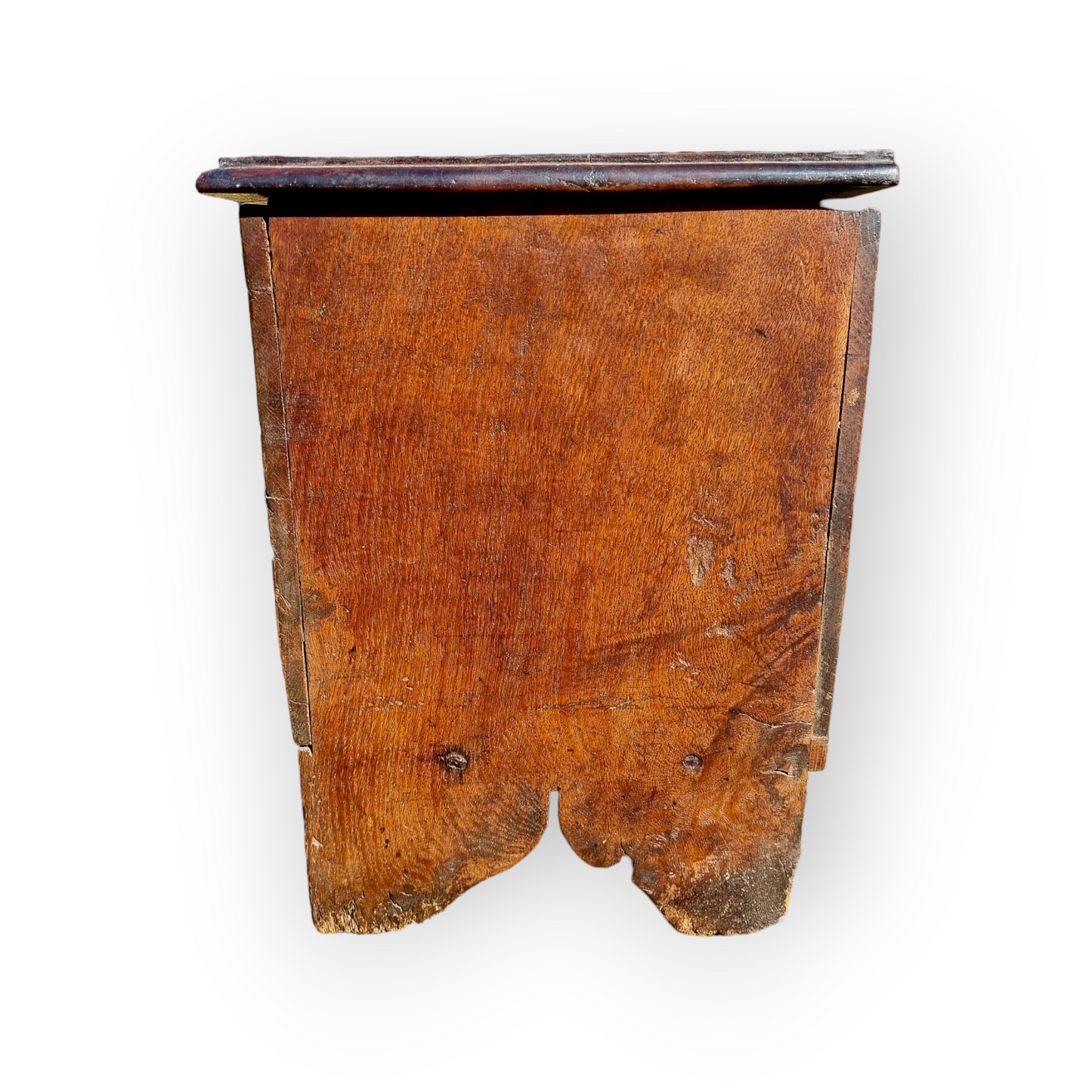 17th‑Century English Oak Six‑Plank Boarded Chest, Found in Cumbria