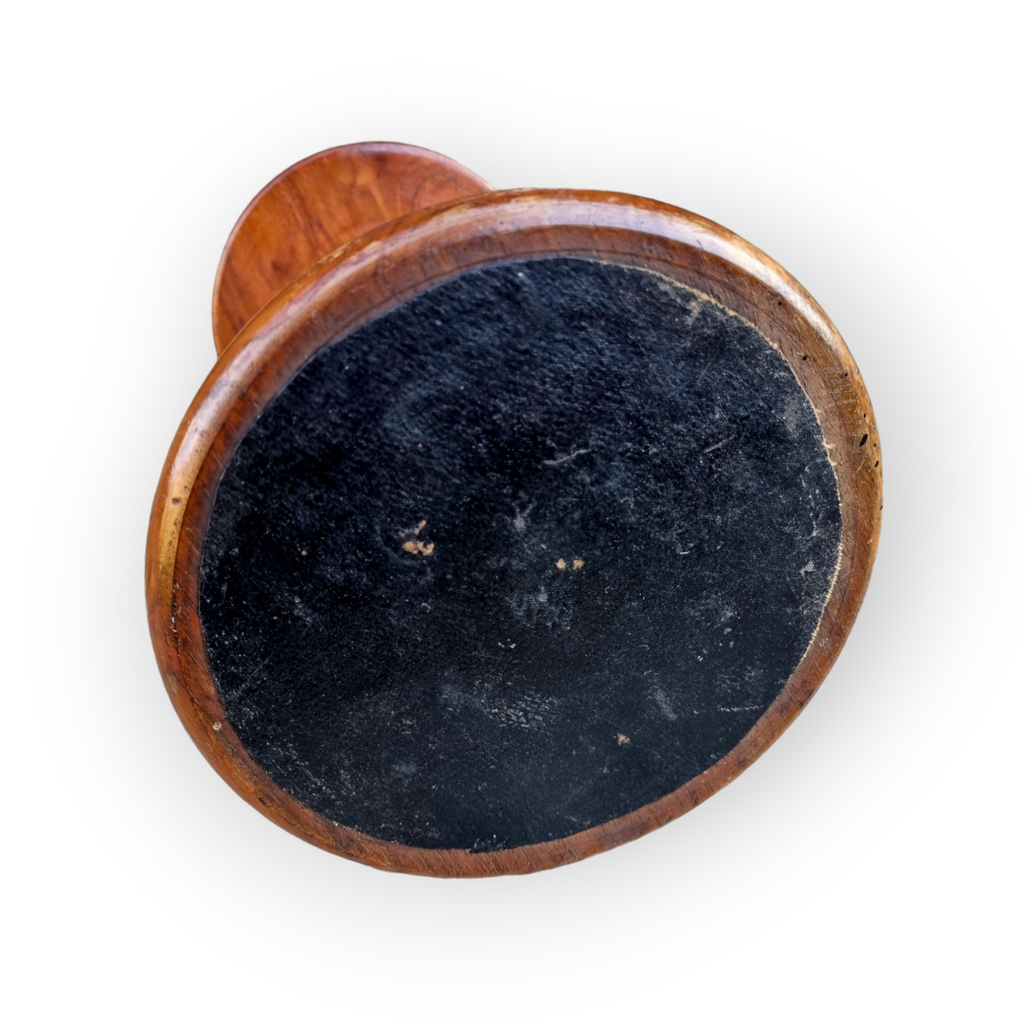 19th Century English Antique Treen Rise-and-Fall Candlestand