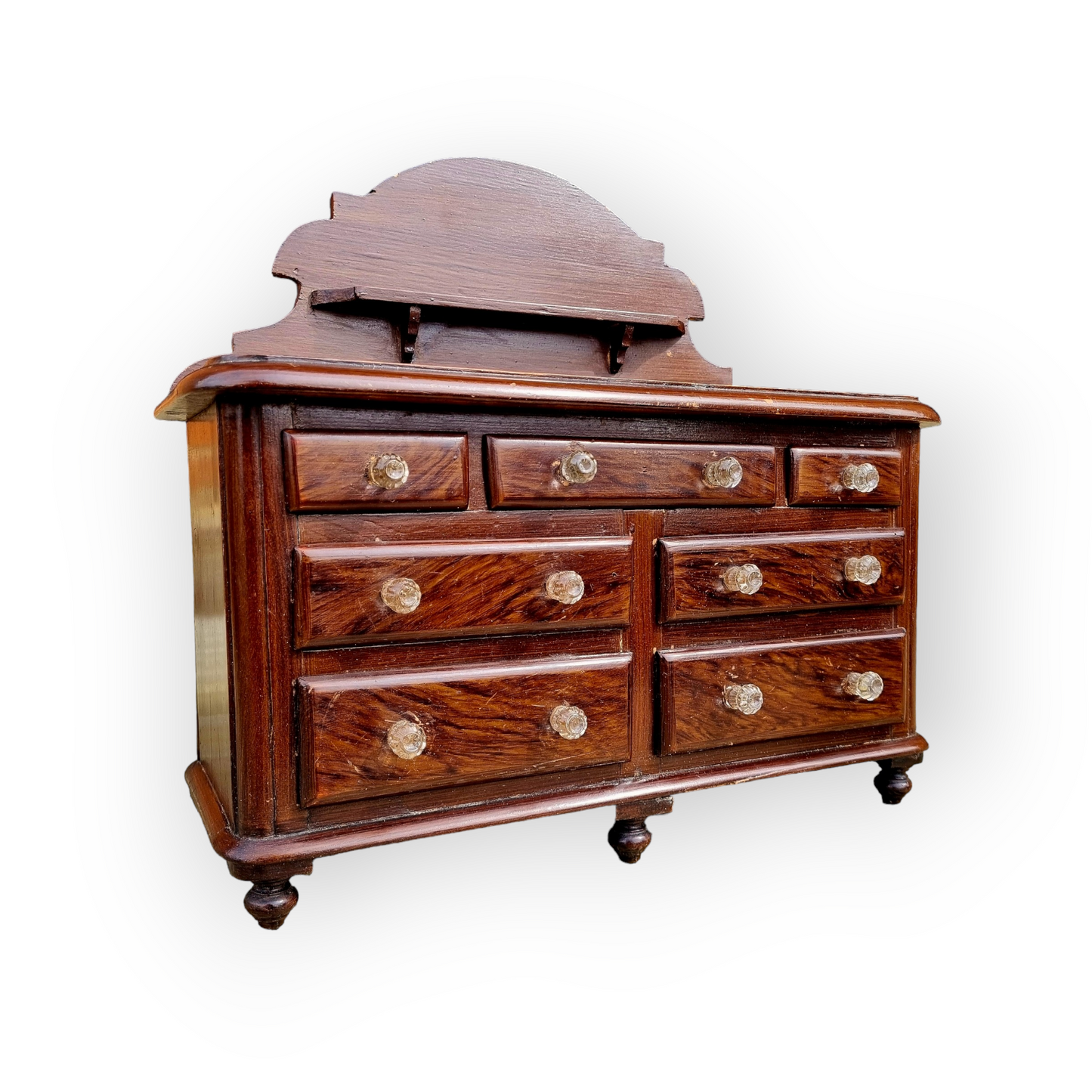 An Apprentice Piece - A 19th Century English Antique Miniature Dresser, Circa 1890