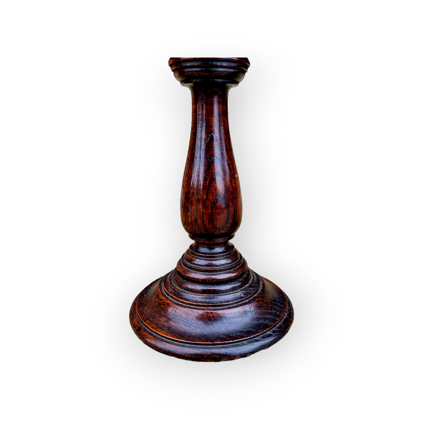 Pair of Late 19th Century English Antique Oak Candlesticks, circa 1890