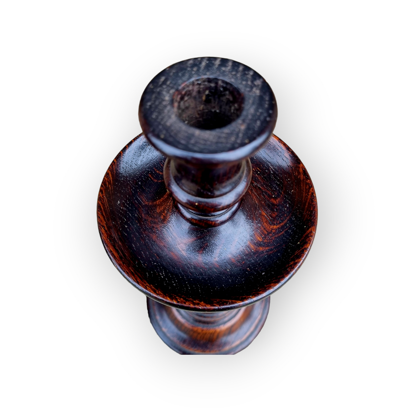 Pair of Late 19th Century English Antique Oak Candlesticks, circa 1890