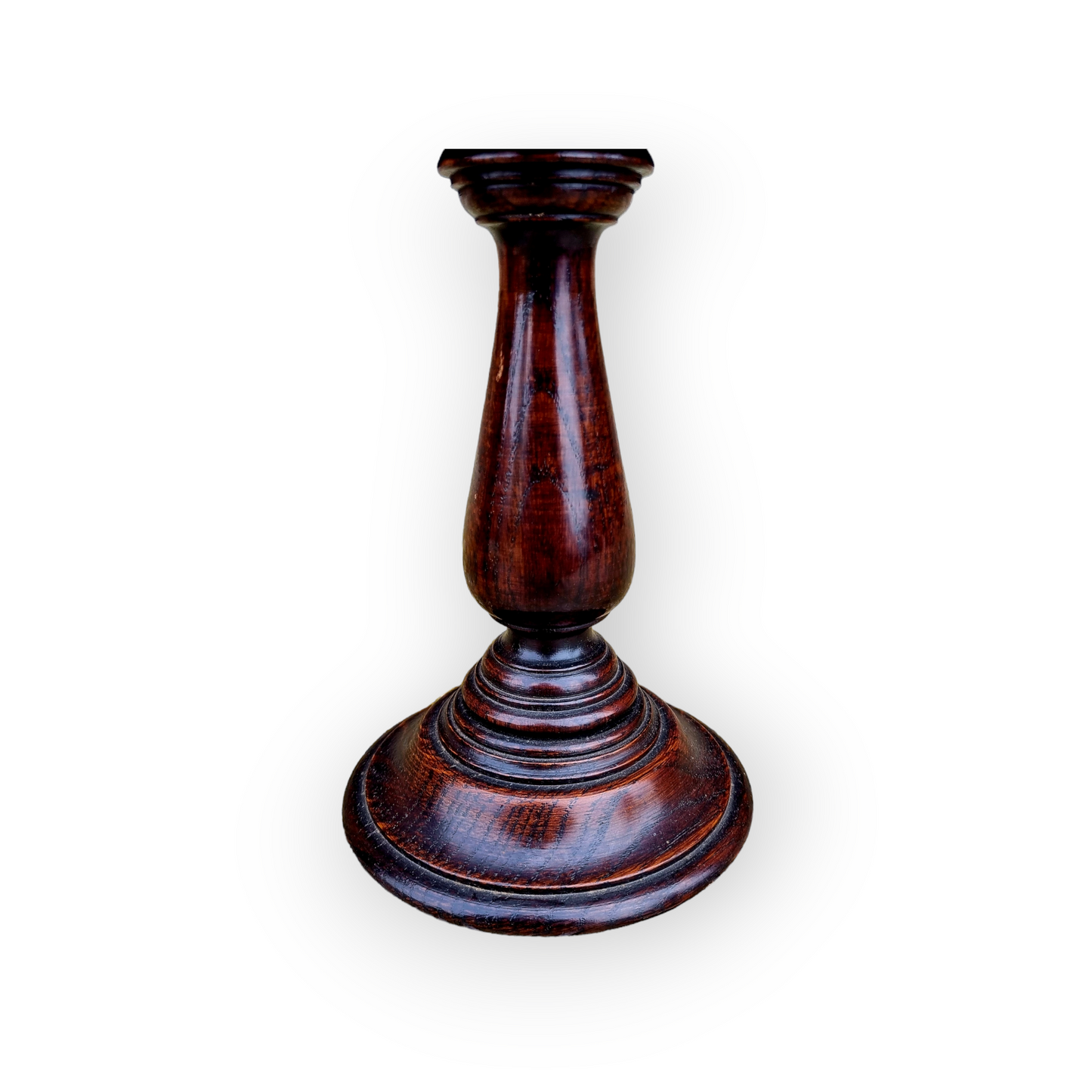 Pair of Late 19th Century English Antique Oak Candlesticks, circa 1890