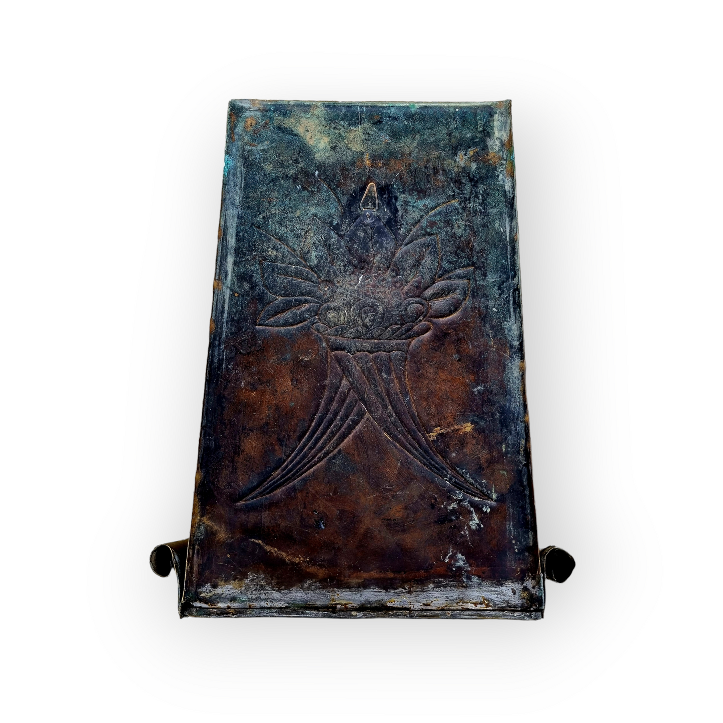 19th Century English Antique Brass Wall Reflector / Wall Sconce With Single Candleholder