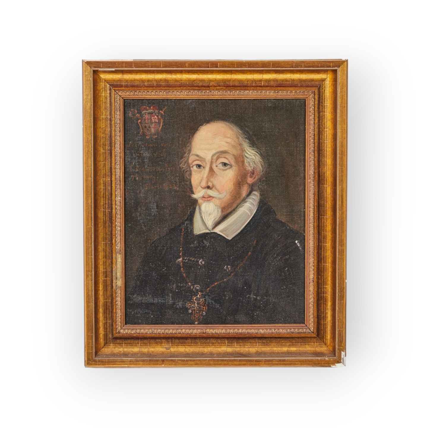 Late 17th Century German School Antique Oil on Canvas Portrait of Prince-Bishop Lothar Johann Reinhard von Metternich (1551 – 17 September 1623)