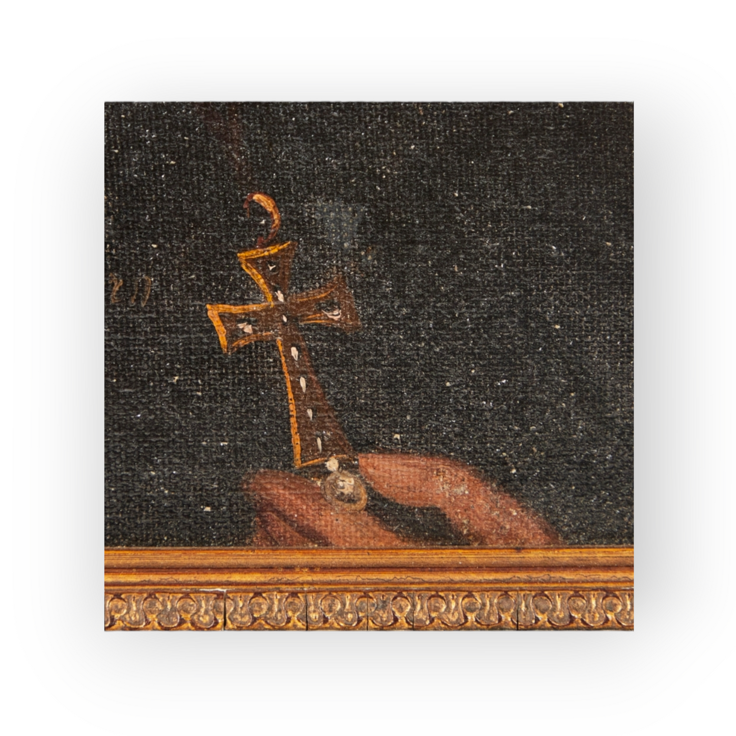 Late 17th Century German School Antique Oil on Canvas Portrait of Prince-Bishop Philipp Christoph von Sötern (1567-1652)
