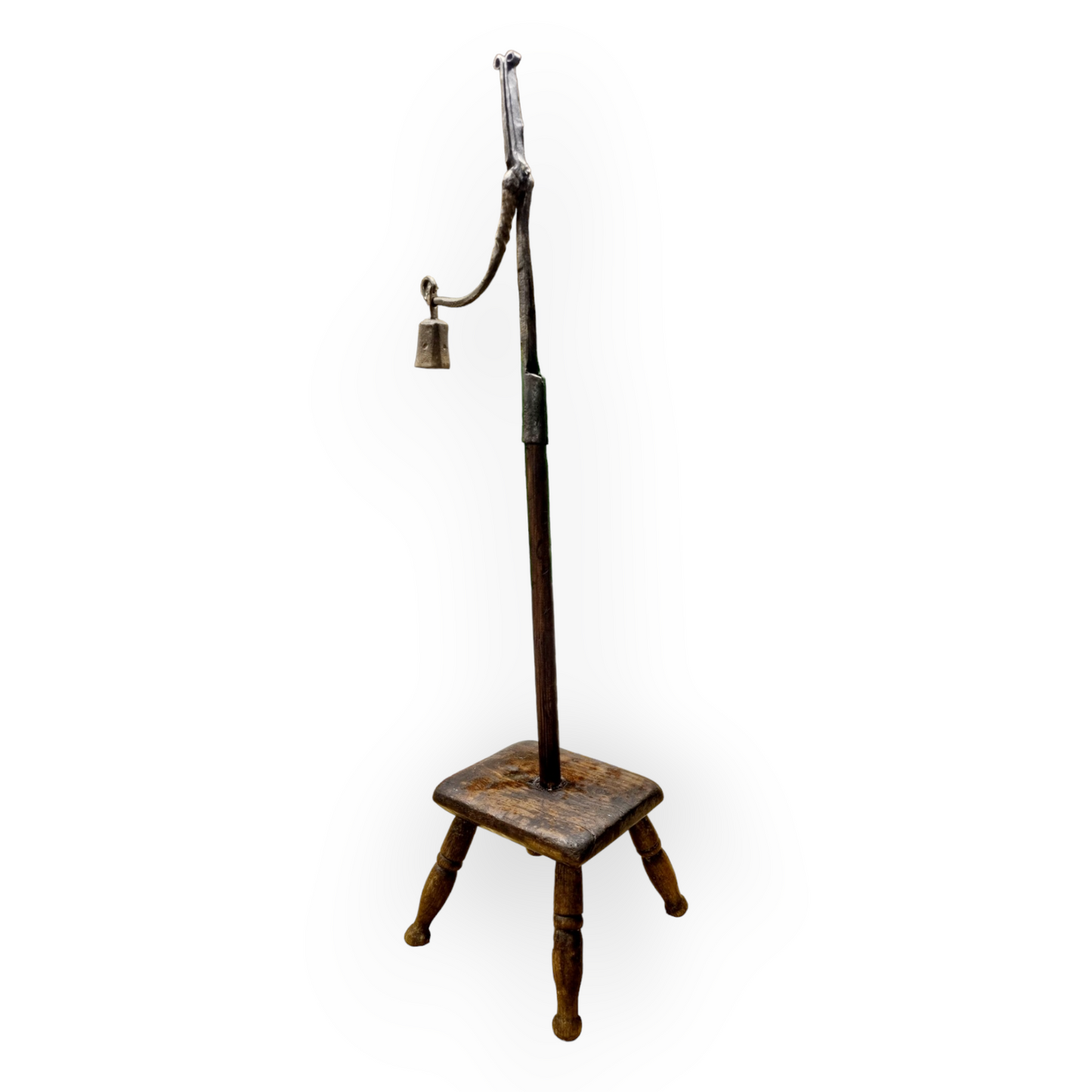 Late 18th Century & Later Antique Corner Standard Rushlight