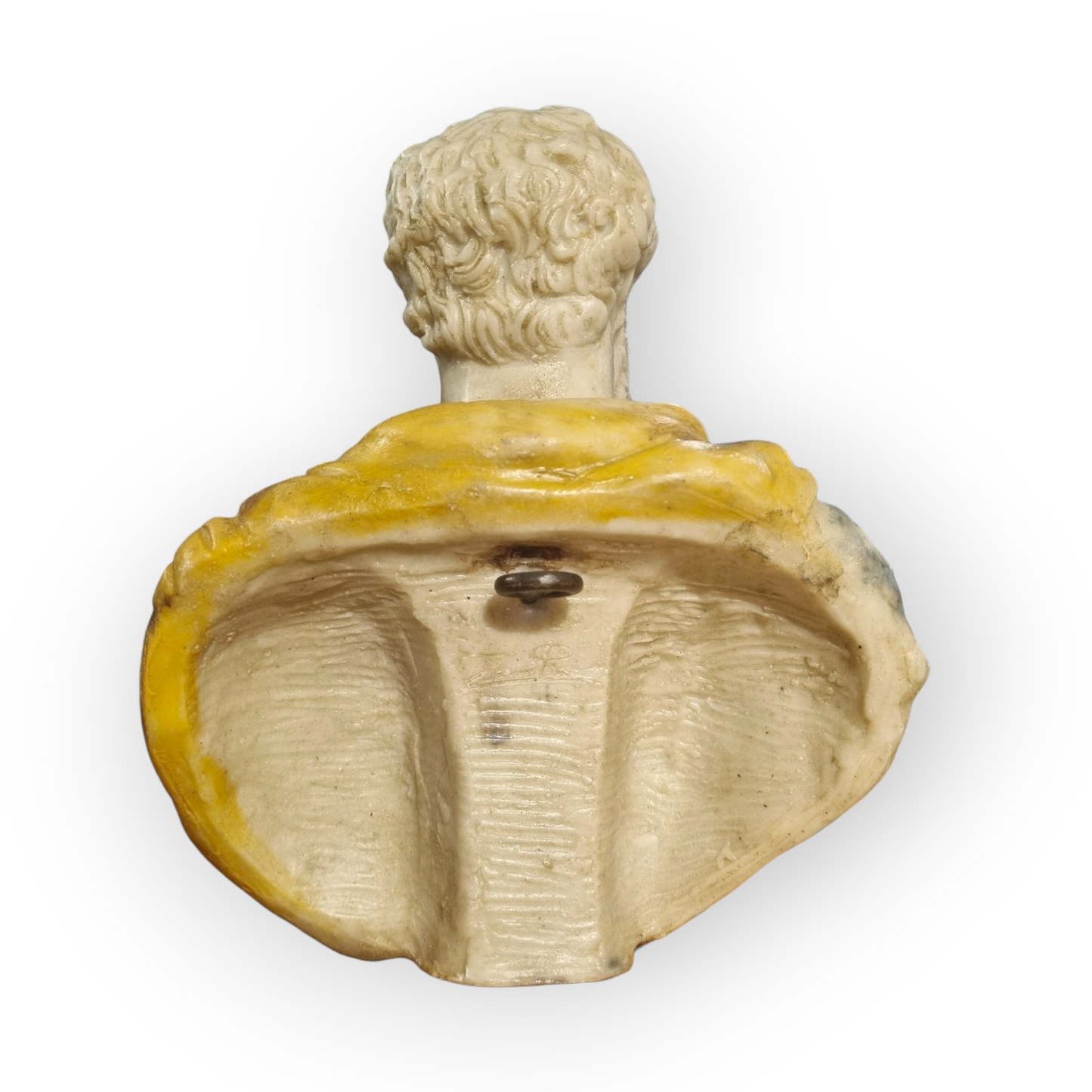 Grand Tour Interest - A Diminutive Roman Antique Reconstituted Stone / Marble Bust of Marcus Aurelius in the Classical Manner