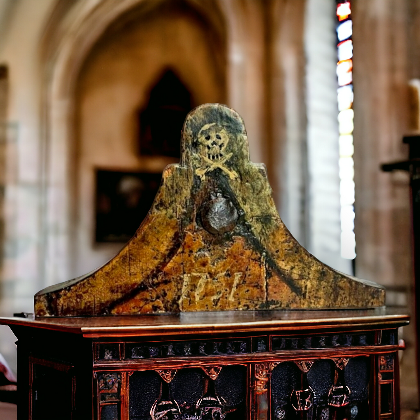 Mid 18th Century Italian Antique Memento Mori Dated "1751"